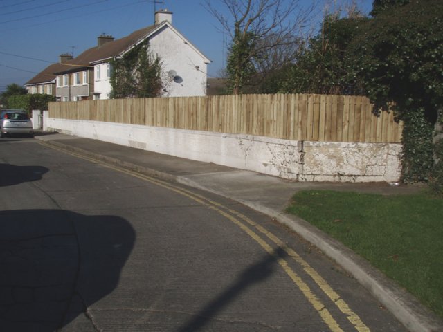 Round Top Vertical Hit & Miss on Wall in Blackrock